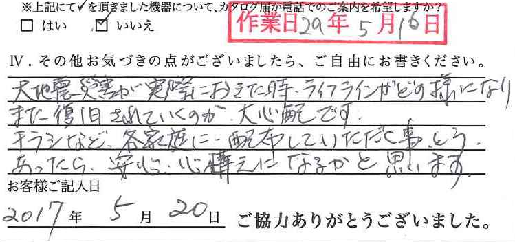 アンケート回答